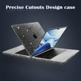 thumbnail image 6 of MOSISO Compatible with MacBook Air 13 inch Case 2025 2024 2023 2022 M4 A3240 M3 A3113 M2 A2681, Glitter Sparkly Hard Shell&Keyboard Skin&Screen Film&Type C for MacBook Air 13.6 inch Case, 6 of 7