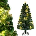 thumbnail image 1 of Costway 5 FT Artificial Xmas Tree with 170 Branch Tips 257 Warm White LED Lights, 1 of 10
