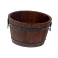thumbnail image 1 of Maceta de madera decorativa multifuncional para macetas, macetas, cubos de flores, manualidades redondo, 1 of 7