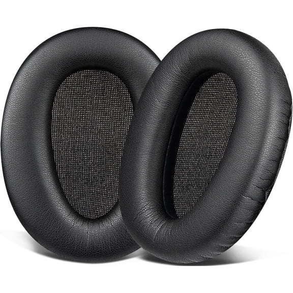 SOULWIT Replacement Ear Pads for Sony WH-CH700N/MDR-ZX780/MDR-ZX770/MDR-10R Over-Ear Headphones, Earpads Cushion with Soft Protein Leather, High Density Foam - Black