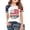 11#White813, variant on Lullu Girls 4Th of July Short Sleeve T Shirt America's 250Th Anniversary Tee, Sizes 1-13