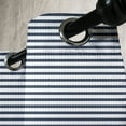 thumbnail image 3 of Ambesonne Nautical Grommet Curtain, Marine Sea Life Design, 50" x 72", Violet Blue and White, 3 of 6
