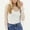 White, variant on Women Elegant Shirt Long Sleeve Crew Neck Beaded Mesh Sheer Solid Color Daily Wear Summer Breathable Soft Tee Comfort Top