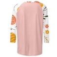thumbnail image 4 of DHFJKG Happy Easter T Shirts For Women Bunny Print Graphic Tee 3/4 Sleeve Casual Round Neck Loose Fit Top For Holiday Celebration Stylish Tops, 4 of 5