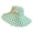Green, variant on Trendy Gingham Fisherman Hat With Large Brims Sun Protections Comfortable Cotton Headwear For Vacation Hiking Daily Wear