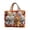 #B002, variant on Quilted Tote Bag for Women Large Capacity Boho Floral Shopping Tote Bag Lightweight Quilted Handbag Reusable Everyday Shoulder Bag Colorful Cactus Pattern Travel Beach Grocery Work Casual Carryall