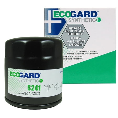 ECOGARD S241 Spin-On Engine Oil Filter for Synthetic Oil - Premium Replacement Fits Toyota Tacoma, 4Runner, Sienna, Tundra, Pickup, Camry, Highlander, Avalon, Corolla, Sequoia, Solara, FJ (Best Oil For Toyota Tacoma)