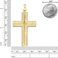 thumbnail image 6 of Metro Jewelry Gold Ion Plated Stainless Steel Swirl Cross Pendant - 24 Inch Round Box Chain, 6 of 6