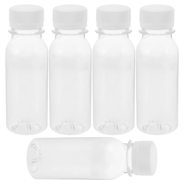 BESTYASH 5 Pcs Bouteille de Lait Transparente Rangement Antipoussière pour Usage Quotidien Adultes