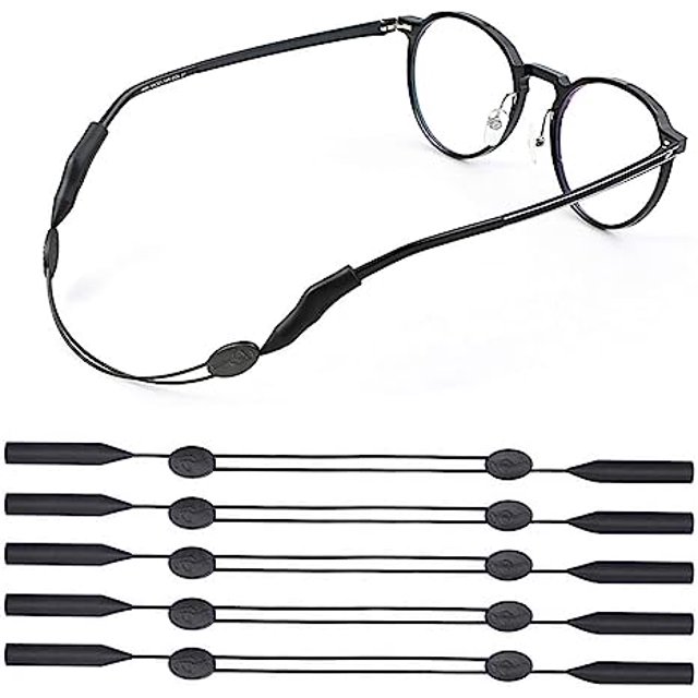Cordones para gafas para niños, 10 piezas, cordón ajustable para sujetar gafas, cordón deportivo para gafas, correa universal para gafas para mujeres y hombres