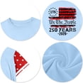 thumbnail image 4 of CCRFTGI American Flag Shirts for Kids Girls Boys Independence Day 4th Of July Cute Tops 250 Anniversary USA Flag Tshirt July 4th Celebration Summer Shirts Festival Tee Tops Light Blue 9-10 Years, 4 of 5