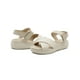 thumbnail image 3 of Sandalia Para Mujer Plataforma Acabado Tejido Color Beige beige 23.5, 3 of 7