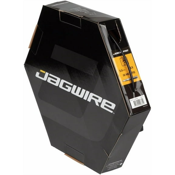 Jagwire 4mm Sport Derailleur Housing with Slick-Lube Liner 50M File Box, Black