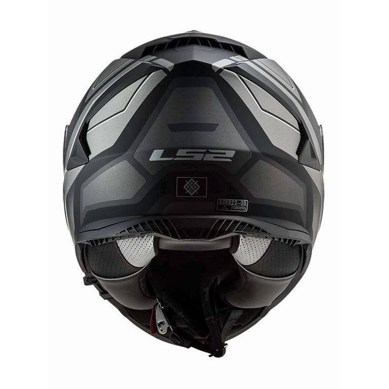 ls2 assault petra helmet LS2 Helmets Assault Petra Full Face Motorcycle Helmet, Matte Black/Gray (M)