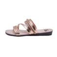 thumbnail image 2 of Sandalias Mujer Plana Metálica Tiras Decorativas, 2 of 4
