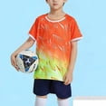 thumbnail image 6 of WRKEKC Boys Athletic Sets Geometric Print Quick Dry Short Sleeve Sport Top and Shorts Set for 4-12 Years, 6 of 6
