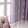 2024 Korean Style Lace Chiffon Short Curtains for Bay Window with