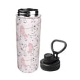 thumbnail image 2 of Cauagu Cute Piggy Ballerina Print 18oz Vacuum Insulated Stainless Steel Water Bottle,Coffee Travel Mug Spill Proof with Lid,Thermos Cup for Keep Hot/Ice Water Drinks, 2 of 7