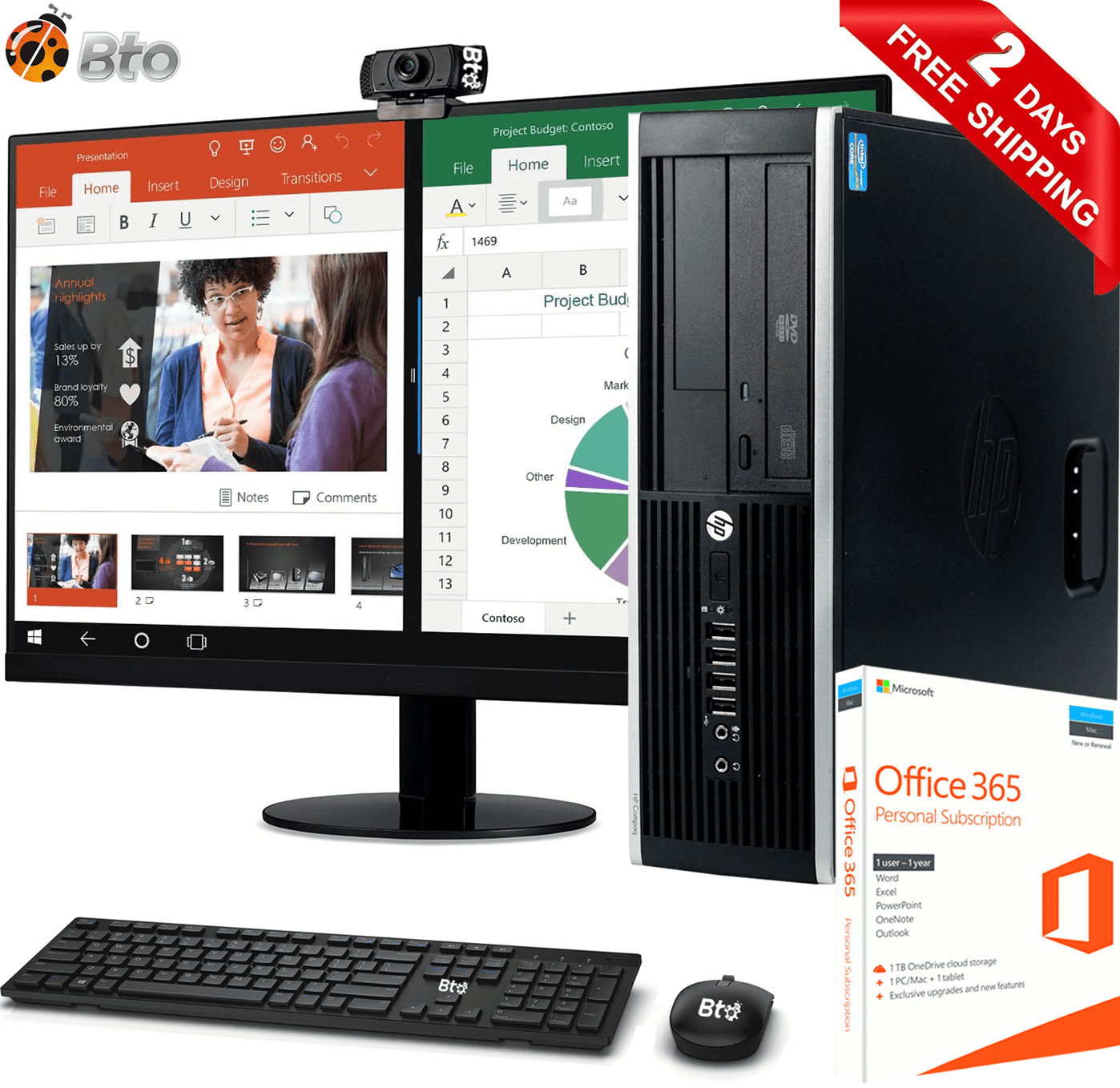 hpスリム型パソコン　激速起動！Windows10！SSD換装！メモリ８ＧＢ！無線LAN！オマケ多数付属！ hpスリム型パソコン 激速起動！Windows10！SSD換装！メモリ8GB