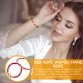 thumbnail image 4 of Women Red Rope Bracelet Zodiac Rabbit Thread String Bracelet Braided Adjustable Bracelet, 4 of 7