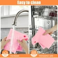 thumbnail image 3 of NUAHRHY Silicone Slow Cooker Liners Reusable Silicone Slow Cooker Divider Leakproof Slow Cooker Insert Liner-pink,yellow-, 3 of 8