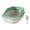 Green, variant on DOLITY Cat Litter Box Kitten Litter Pan Anti Splashing Cat Potty Pan Detachable White