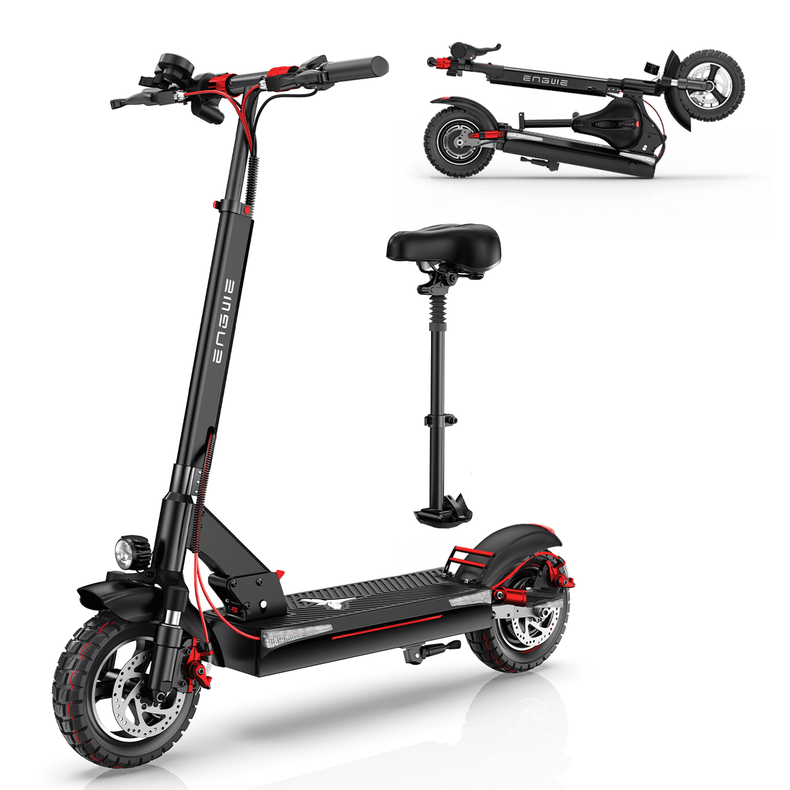 Engwe Y600 Foldable Electric Scooter for Adults,UL 2849 48V 18AH 700W Motor 28MPH E-Scooter,Black