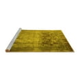 thumbnail image 2 of Ahgly Company Machine Washable Indoor Rectangle Persian Yellow Traditional Area Rugs, 6' x 9', 2 of 4