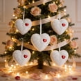 thumbnail image 5 of NOVELAR Fluffy Heart Decorations, 6-Pack Polyester Ornaments, Adds Warmth and Joy to Any Room, Ideal for Valentine's Day and Year-Round Festive Accents, 5 of 5