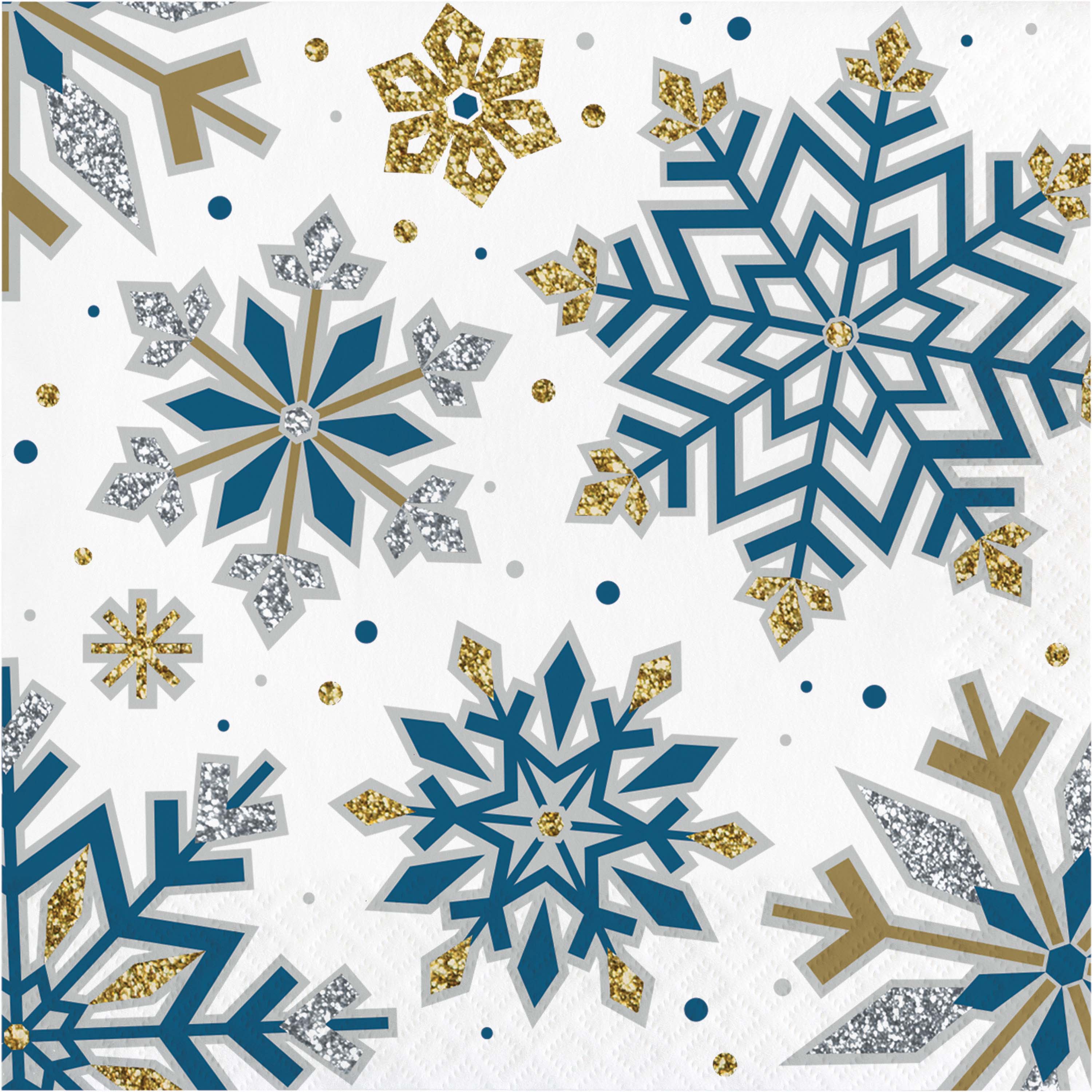 Creative Converting Whimsical Winter Christmas Tableware Set, Serves 8