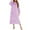 Purple, variant on Riecok Flannel Robes for Women Cozy Soft Long Sleeve Warm Bathrobe with Front Pockets Winter Housecoat Gray L