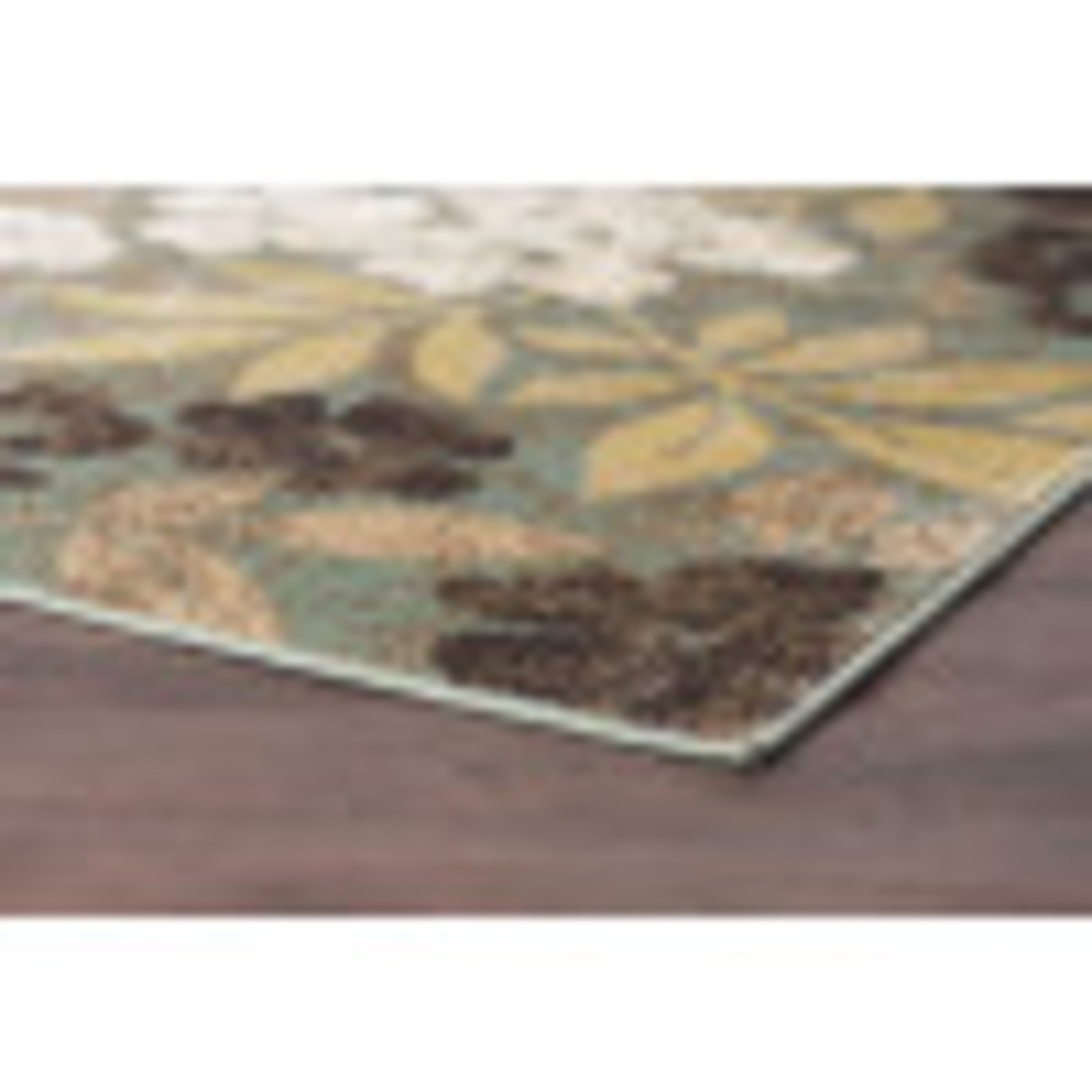 Deco Transitional 8' x 10' Seafoam and Red Polypropylene Indoor Area Rug