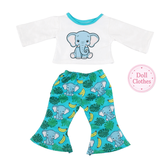 18 Inch Lifelike Reborn Baby Doll Clothes Outfit Accessories, Cute Pajamas Clothing Set, Soft Durable Fabric, Pretend Play Doll Dress Up, for Playtime & Gift Giving