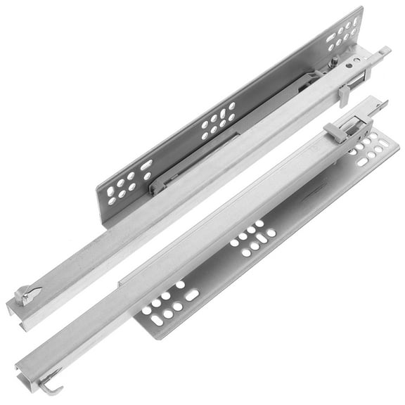 OATIPHO 2Pcs Cabinet Drawer Slides Replacement Cold Rolled Steel Soft Close Heavy Duty Rails