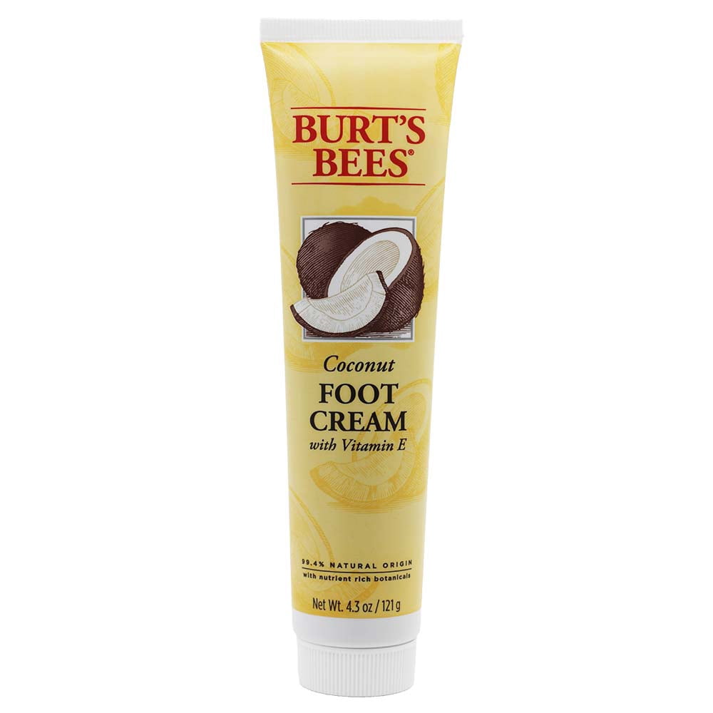 Burt's Bees Softening Foot Cream with Coconut Oil and Soap Bark, 4.3 Ounces