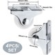 thumbnail image 5 of 4 ruedas fijas de 25 mm Ruedas de repuesto de plástico para muebles Ruedas direccionales para cajones, 5 of 5
