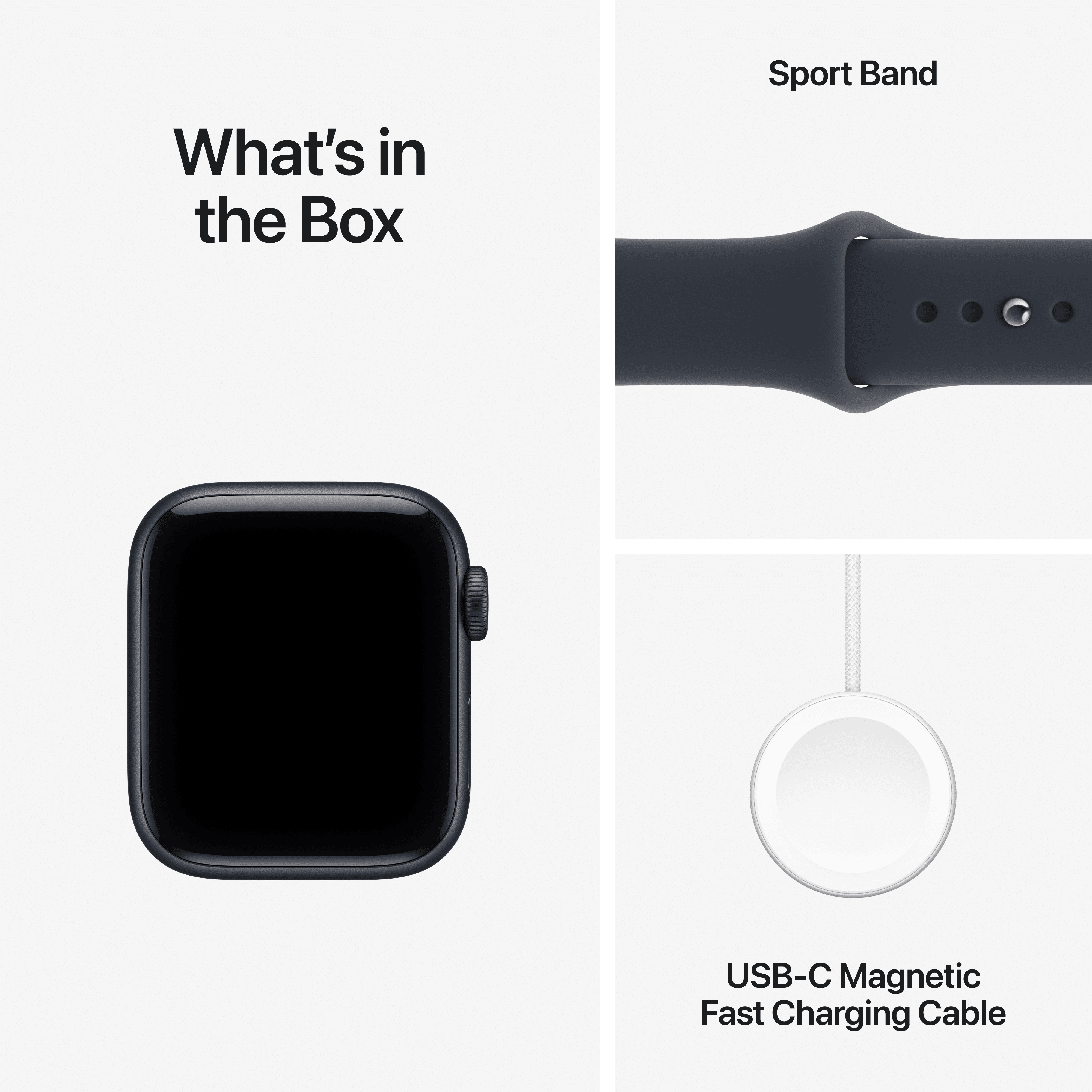 Apple Watch SE 3 [GPS + Cellular 40mm] Smartwatch with Midnight Aluminum Case with Navy Blue Sport Band - M/L