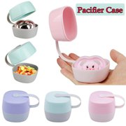Walbest Portable Pacifier Case for Infant Baby, Pacifier Soother Nipple Storage Box Case Holder Container, 1 Pack
