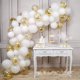 thumbnail image 2 of Kit con forma de arco de globos para fiesta de cumpleaños, 100 unidades, confeti de látex blanco, 2 of 2