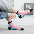 thumbnail image 6 of Breathable Athletic Socks Transgender Flag Cushioned Quarter Socks for Men Women, 6 of 7