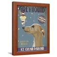 thumbnail image 1 of Greyhound, Tan, Ice Cream, Framed Art Print Wall Art by Fab Funky Sold by Art.Com, 1 of 5