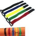 thumbnail image 1 of 10 Pieces Package Tie Pipe Cable Tent Luggage Adhesive Tent Book Pen Luggage Pack Strap Portable Camping Packaging Storage String Rope Red, 1 of 9