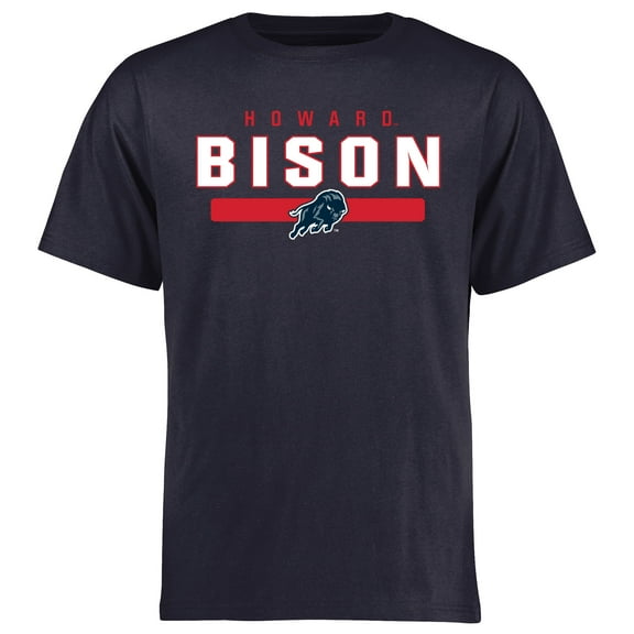 Men's Navy Howard Bison Team Strong T-Shirt