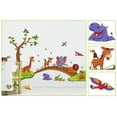thumbnail image 2 of Pegatinas de pared decorativas extraíbles CHAO dibujos de animales para habitación de niños, 2 of 3