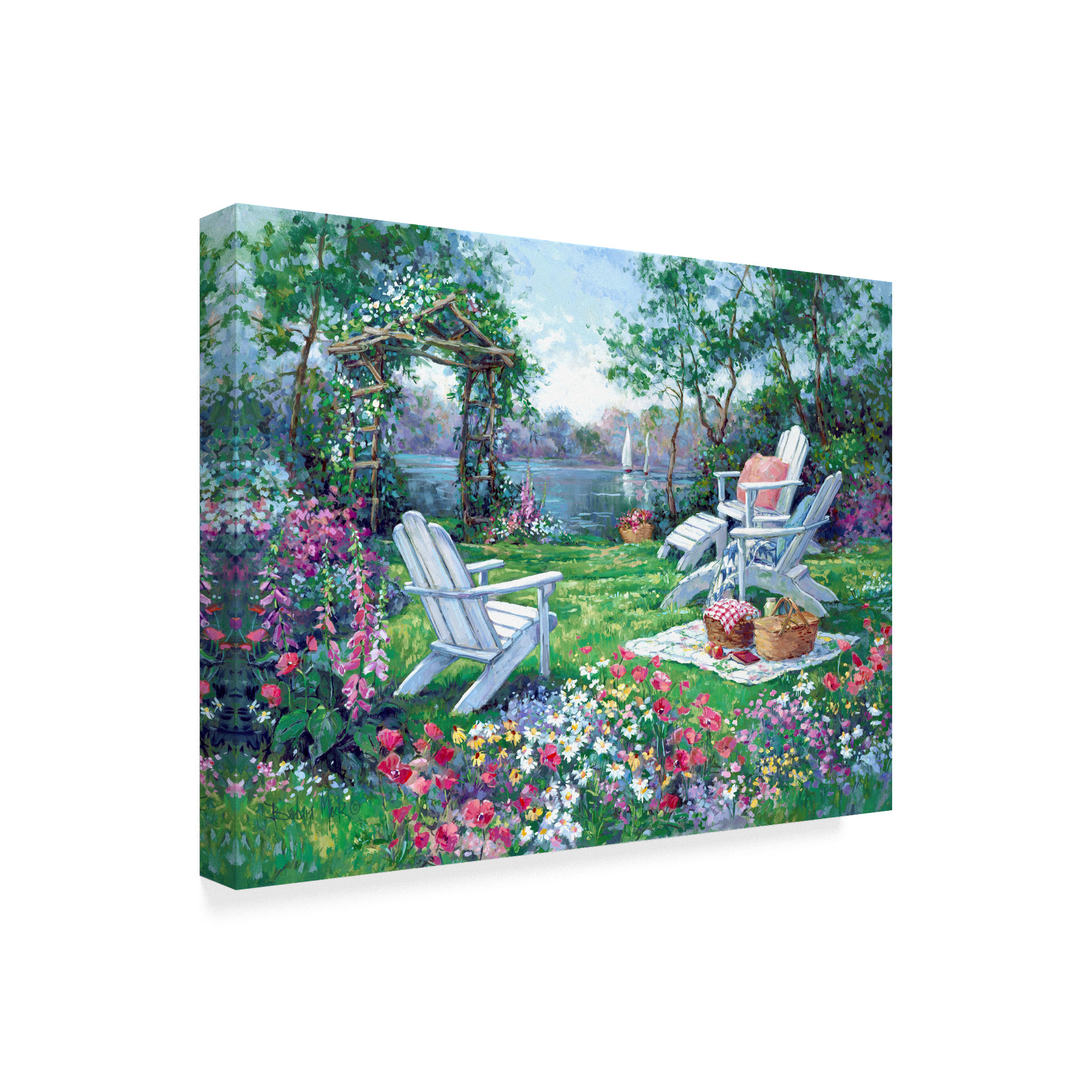 Trademark Fine Art 'Adirondack Summer 2' Canvas Art by Barbara Mock