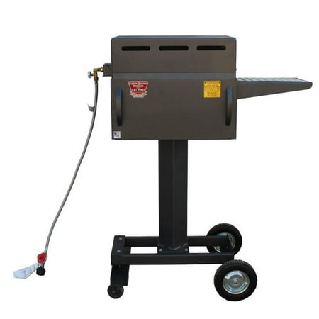 Cajun Smoker - R&V WORKS CBB-1 Heavy Duty Cajun Bayou Broiler with Removable Side Shelf