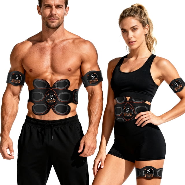 Cinturón de entrenamiento y tonificación abdominal BLASET con estimulador muscular