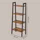thumbnail image 3 of VASAGLE Estantería de Escalera, Estantería de 4 Niveles, para Salón, Dormitorio, Cocina, Oficina en Casa, Estilo Industrial, Marco de Acero, Marrón Rústico y Negro, 3 of 8