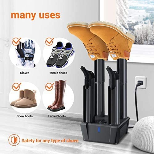 Dr. Prepare Folding Boot Dryer,Adjustable Shoe Dryer with Timer, Quick  Drying Boot Warmer 