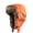 Blaze Orange, variant on Reflective Trapper Hat with Faux Fur Lining, Winter Ear Flap Hat(L/XL, Olive)
